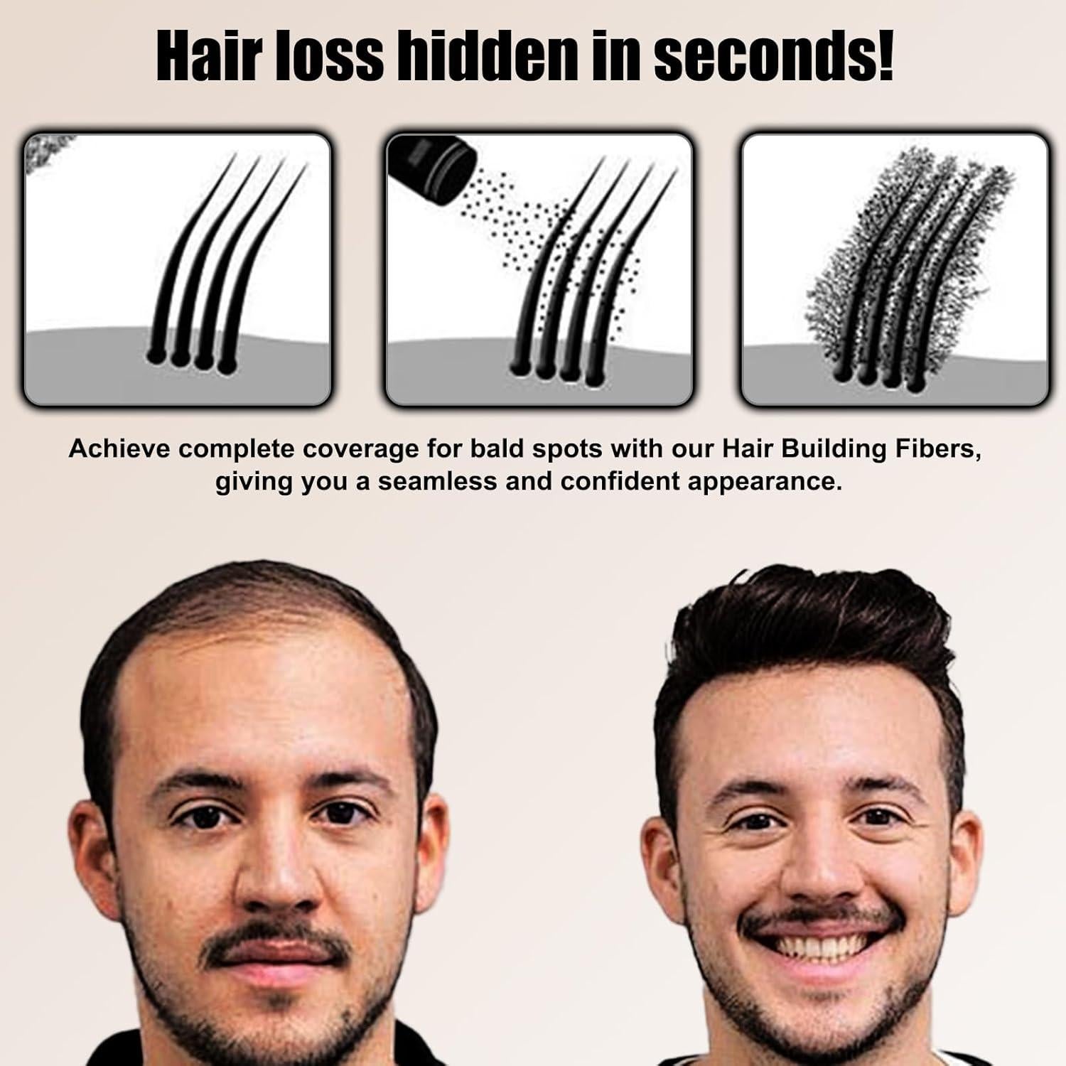 Fibra para Cabello Anmas Home Negra 22g Volumen Instantáneo