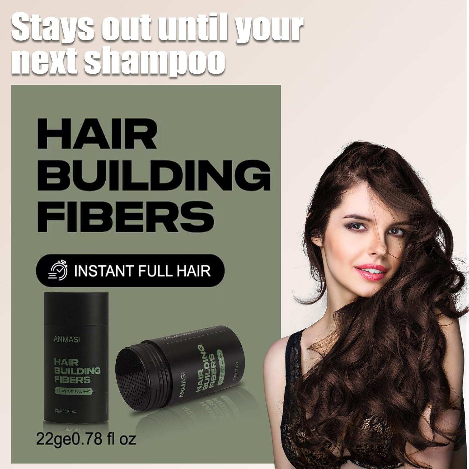 Fibra para Cabello Anmas Home Negra 22g Volumen Instantáneo
