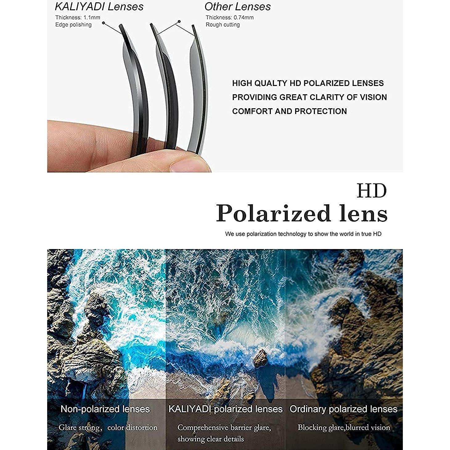 Gafas de sol KALIYADI polarizadas unisex con visión nocturna