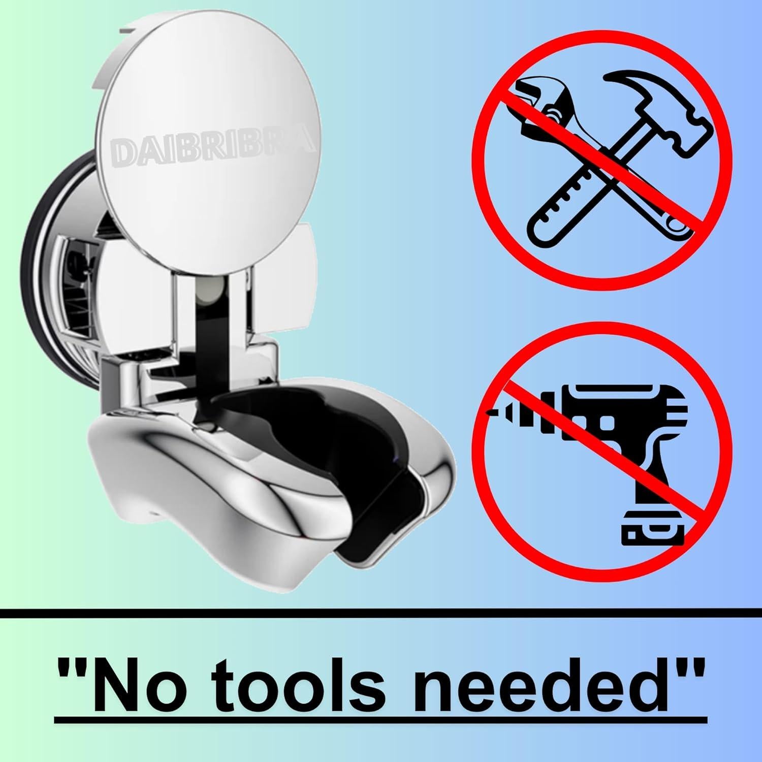 Soporte de Ducha de Mano DAIBRIBRA con Ventosa Ajustable