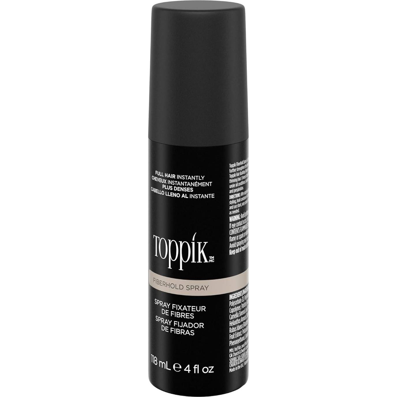 Spray FiberHold Toppik Sin Fragancia 118g - Fijación Fuerte