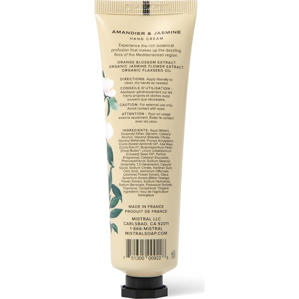 Crema de Manos Mistral 2 oz Amandier & Jazmín Hidratante