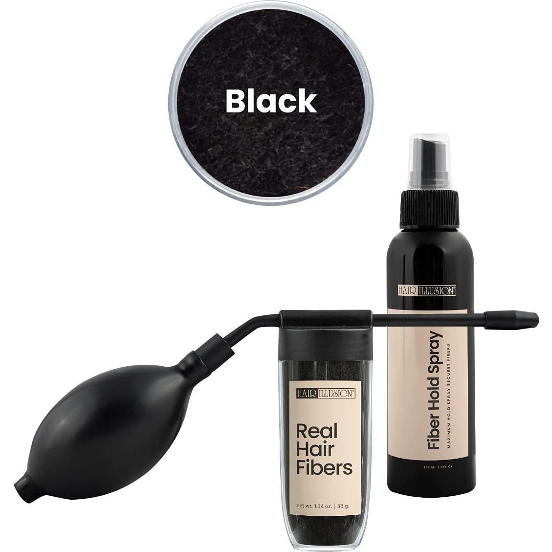 Kit Ilusión Capilar HAIR ILLUSION - Spray Fijador y 38g Fibras