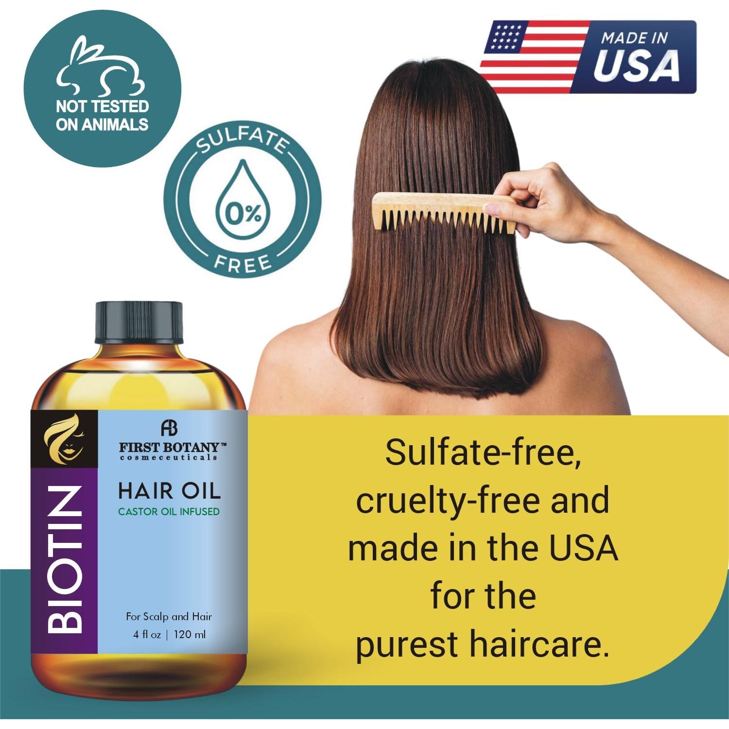 Suero de Aceite de Ricino Biotina 118ml - Tratamiento Cabello