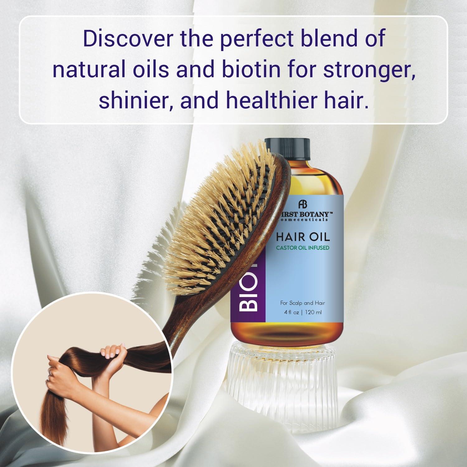 Suero de Aceite de Ricino Biotina 118ml - Tratamiento Cabello