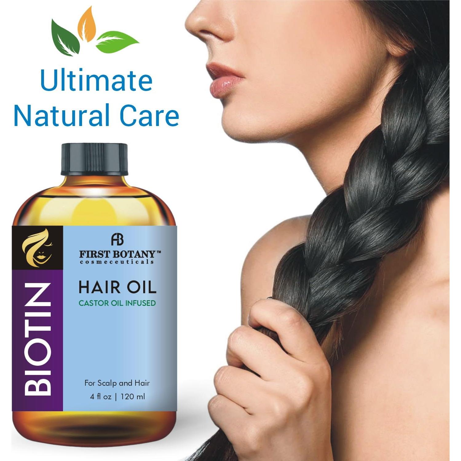 Suero de Aceite de Ricino Biotina 118ml - Tratamiento Cabello