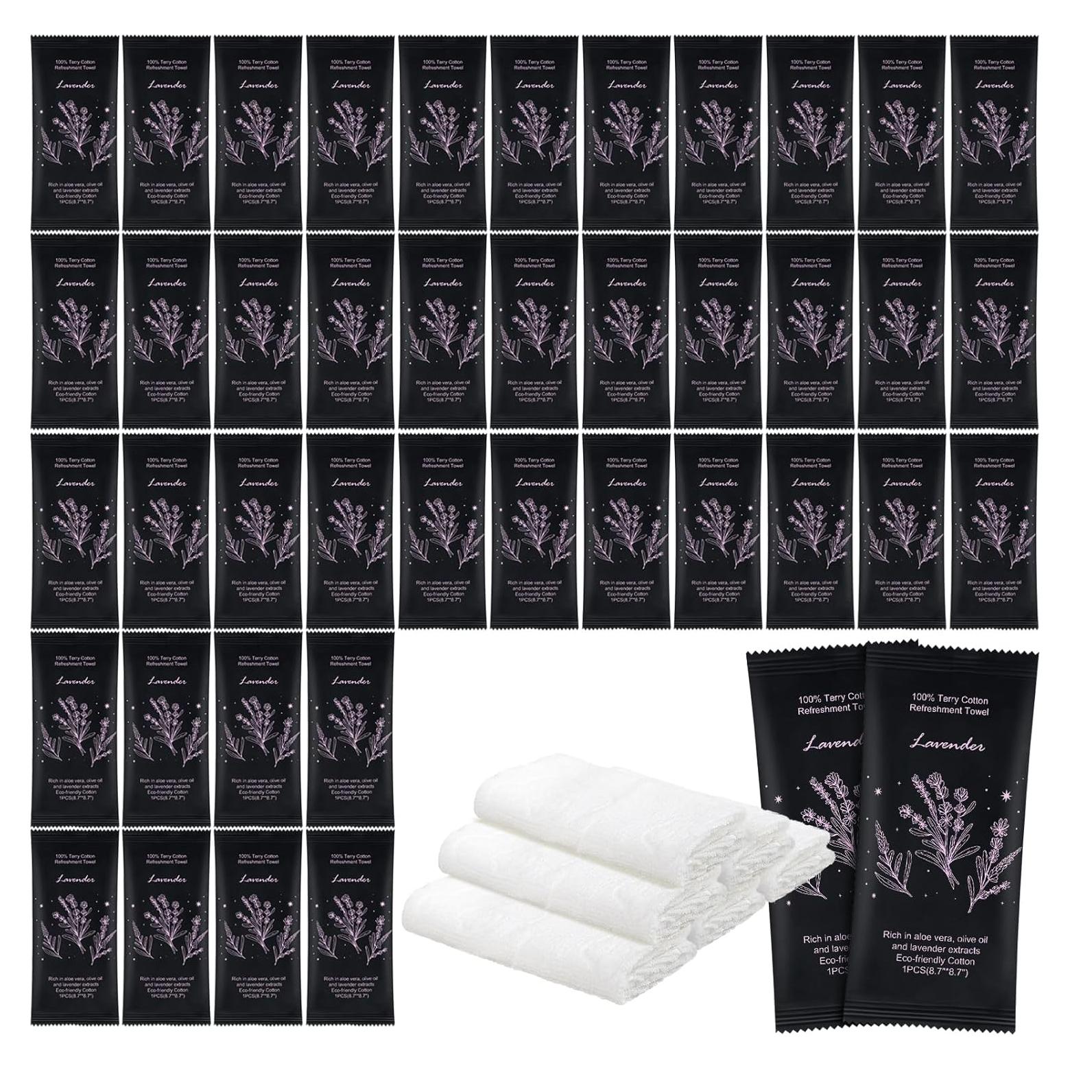 Toallitas Húmedas de Algodón Lavanda Twoworld 50 Unidades