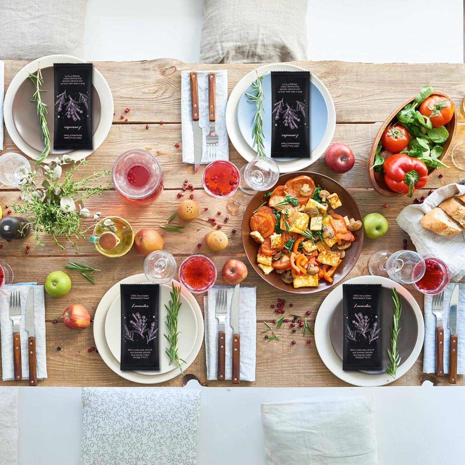 Toallitas Húmedas de Algodón Lavanda Twoworld 50 Unidades