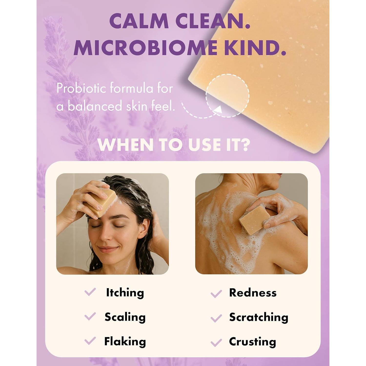 Jabón Probiotico Massey's Lavanda 113g - Cuidado Unisex