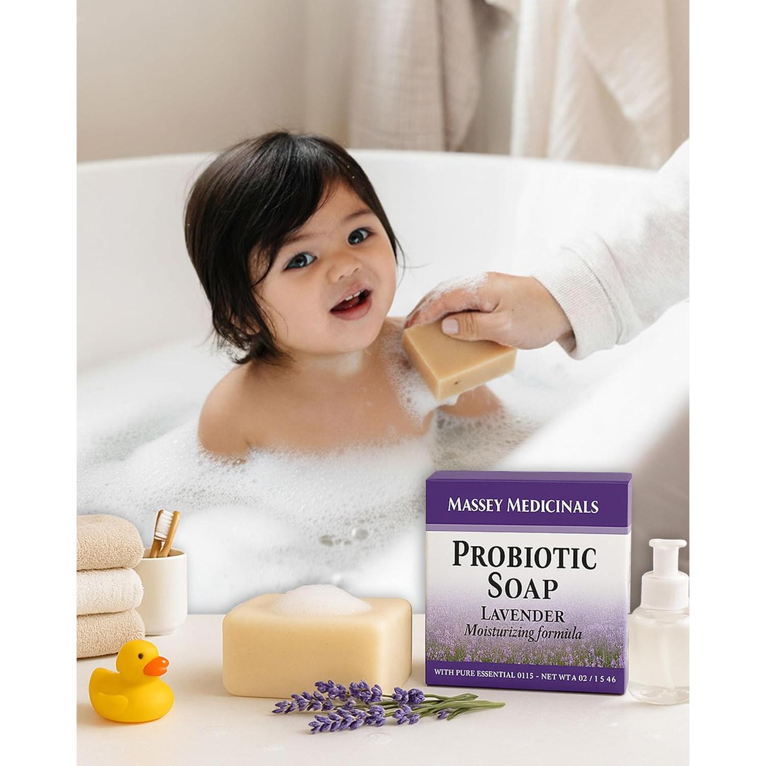 Jabón Probiotico Massey's Lavanda 113g - Cuidado Unisex