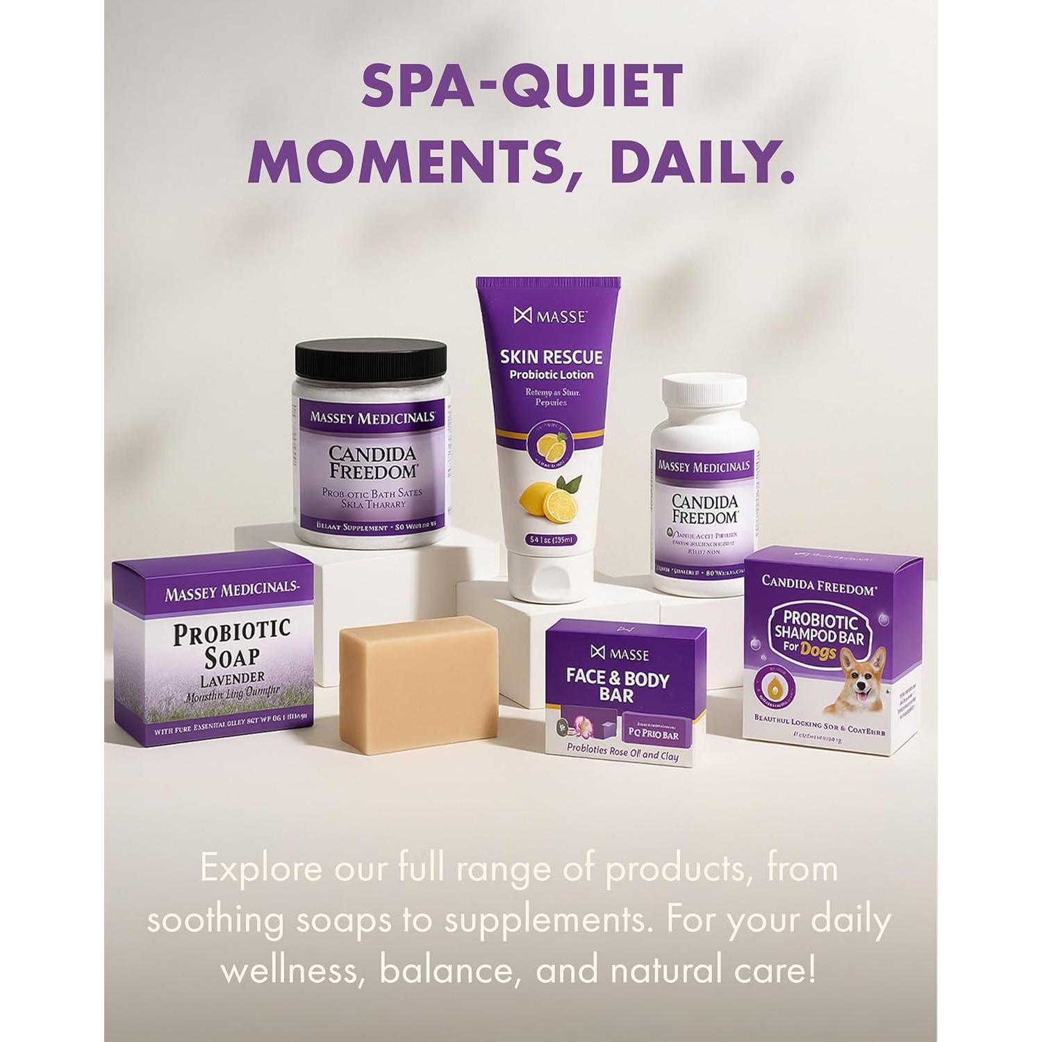 Jabón Probiotico Massey's Lavanda 113g - Cuidado Unisex