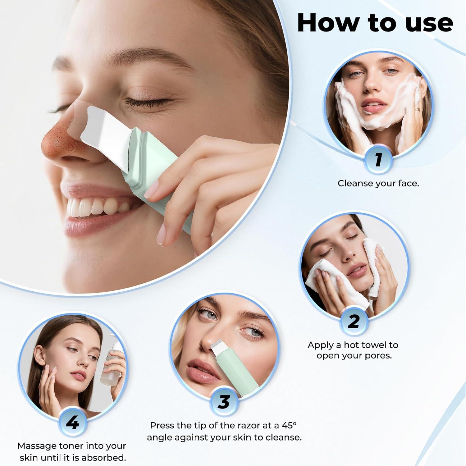 Removedor de Puntos Negros PETYDOOT Doble Cabeza Verde