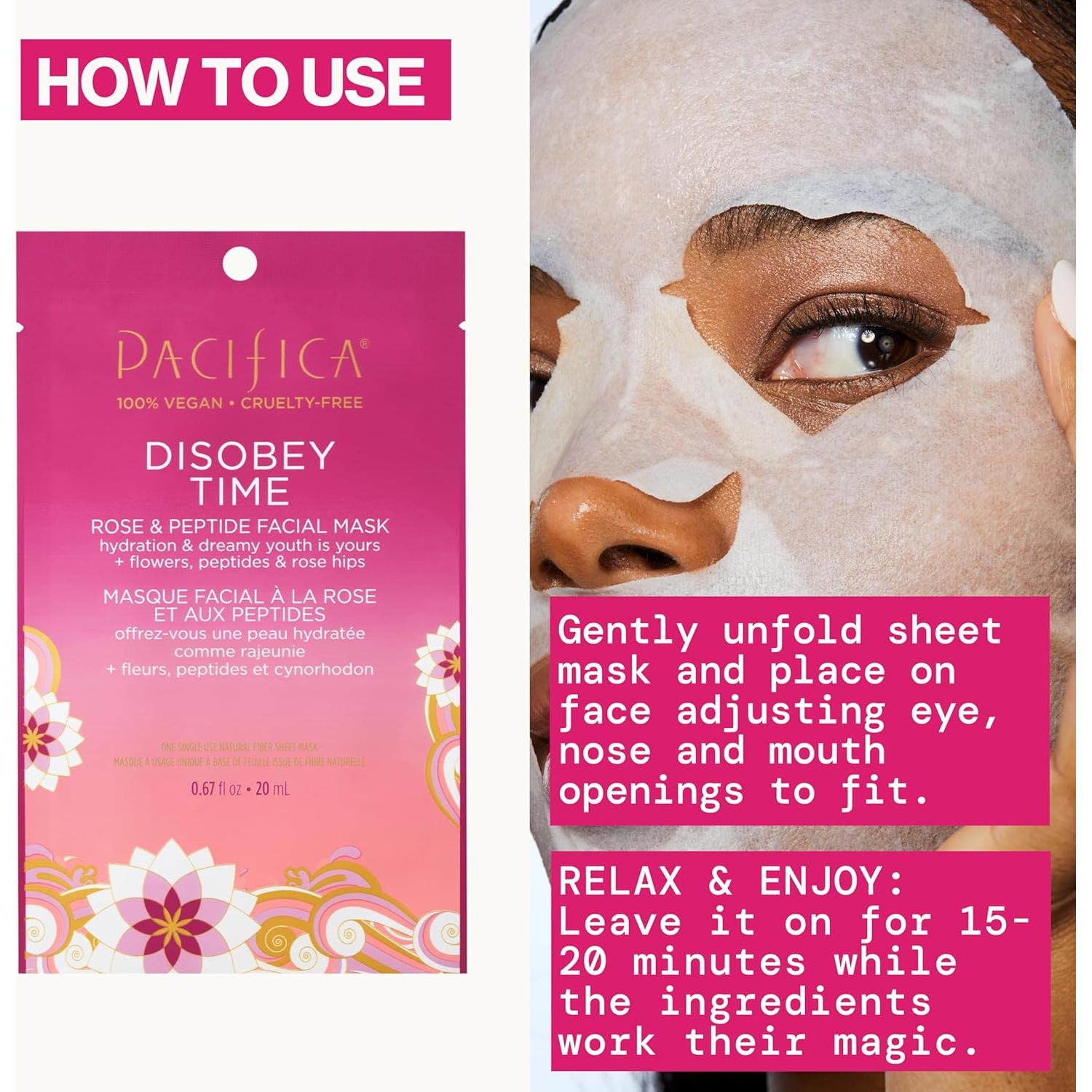 Mascarilla Facial Hidratante Pacifica Disobey Time 1 Cuenta