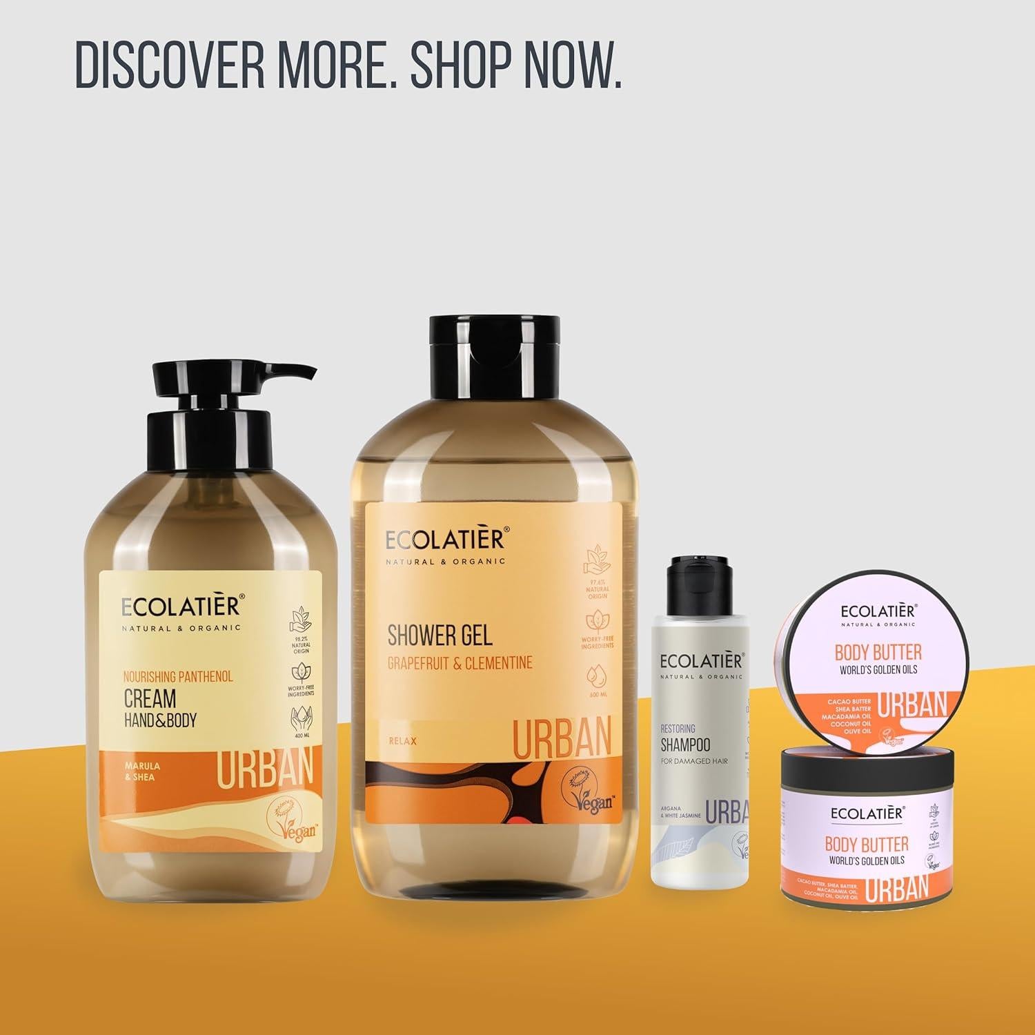 Jabón Corporal Natural Ecolatier 250ml Pomelo y Clementina