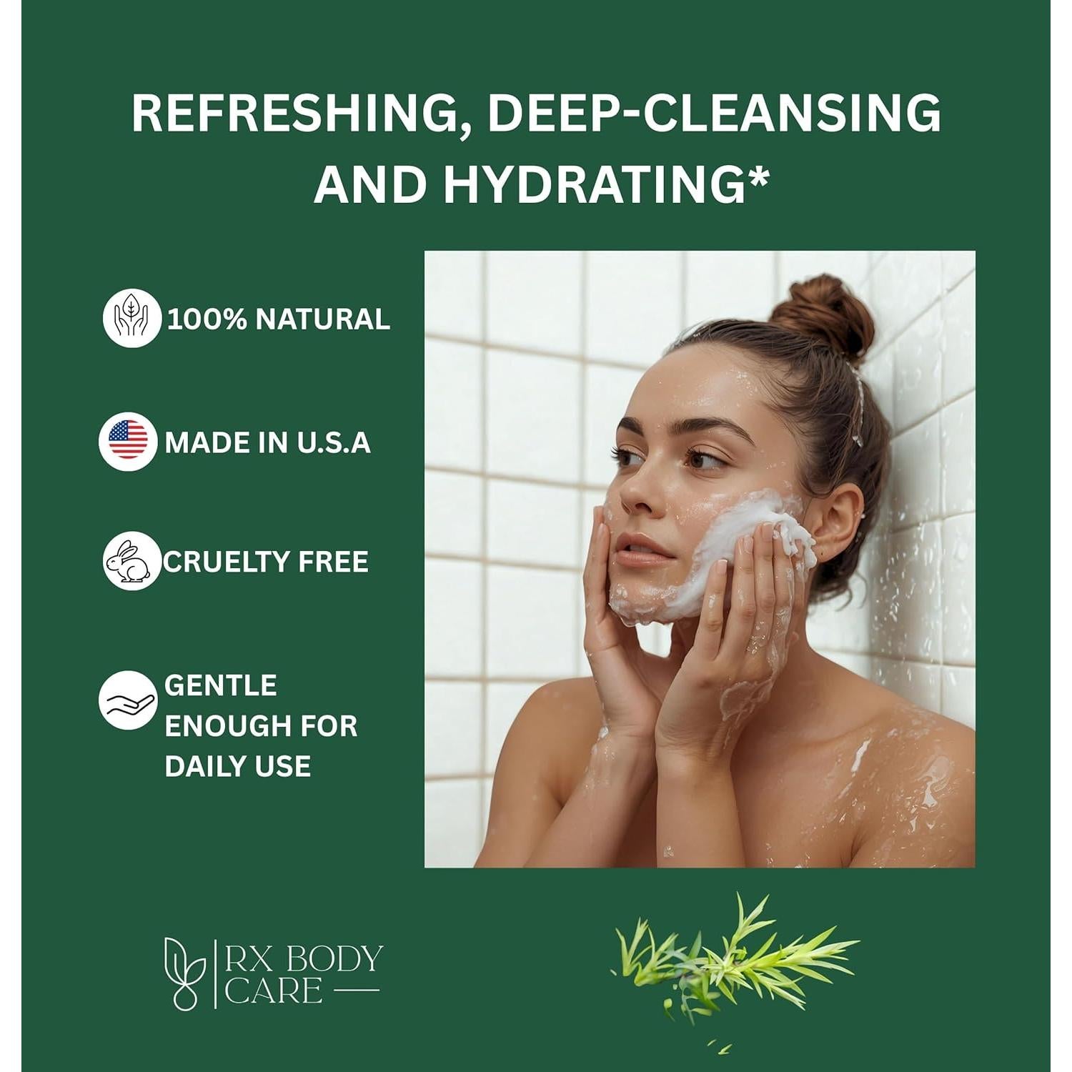 Jabón en Barra RX Body Care 113 g - Aceite de Árbol de Té Antiséptico