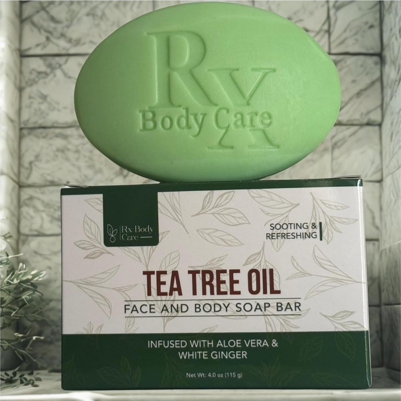 Jabón en Barra RX Body Care 113 g - Aceite de Árbol de Té Antiséptico