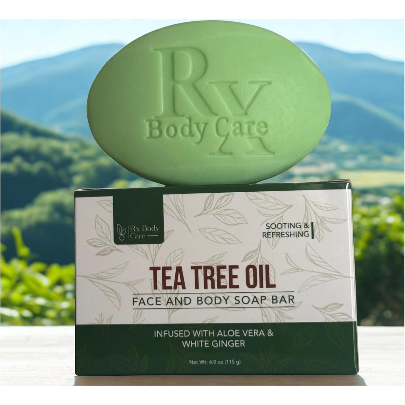 Jabón en Barra RX Body Care 113 g - Aceite de Árbol de Té Antiséptico