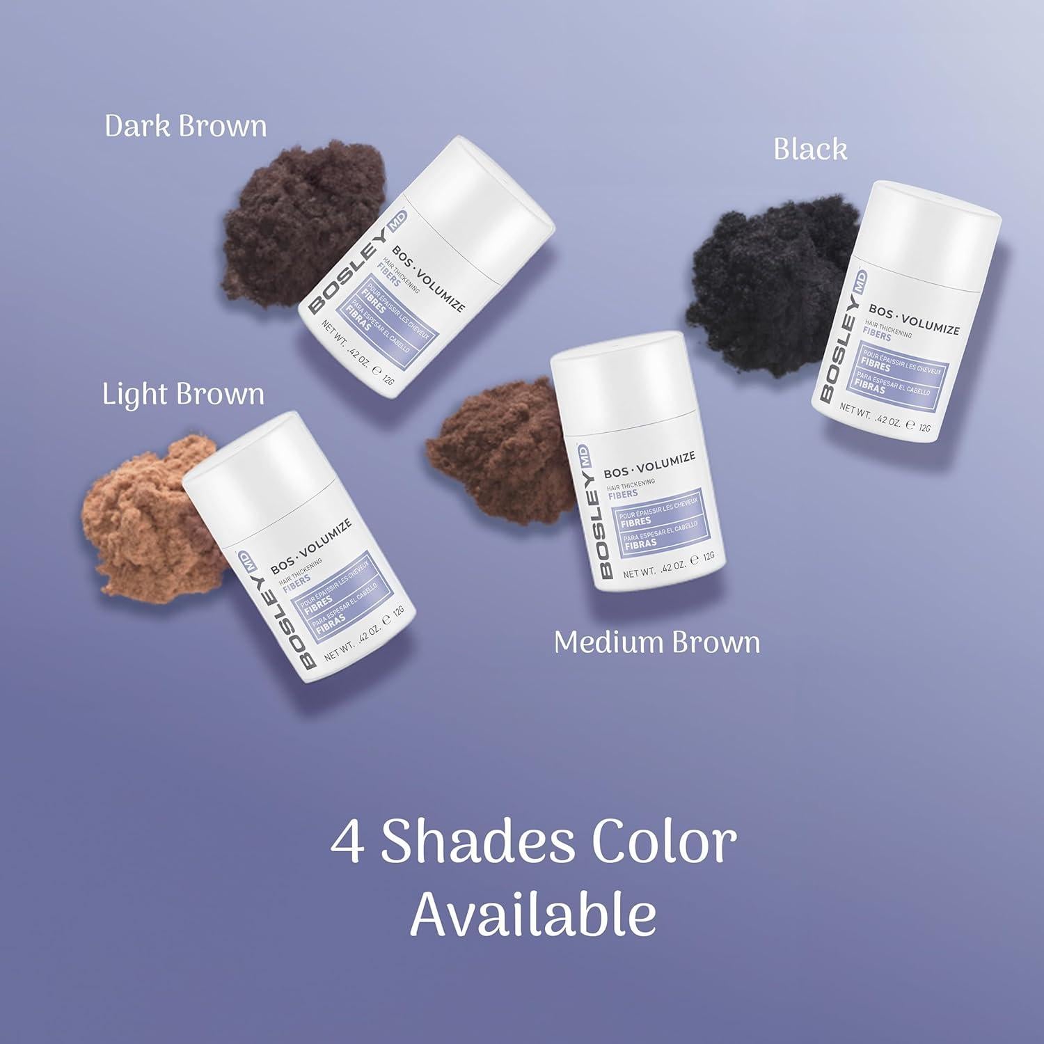 Fibras Engrosadoras BosleyMD BosVolumize para Cabello Ralo