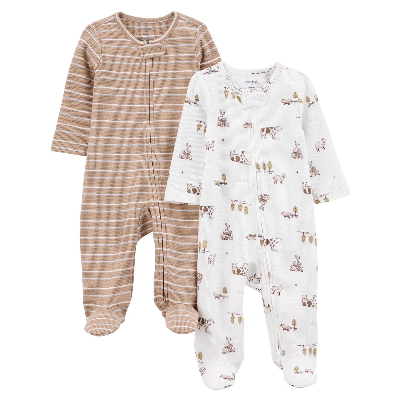 Pijama térmico unisex bebé Carter's Simple Joys 2 piezas