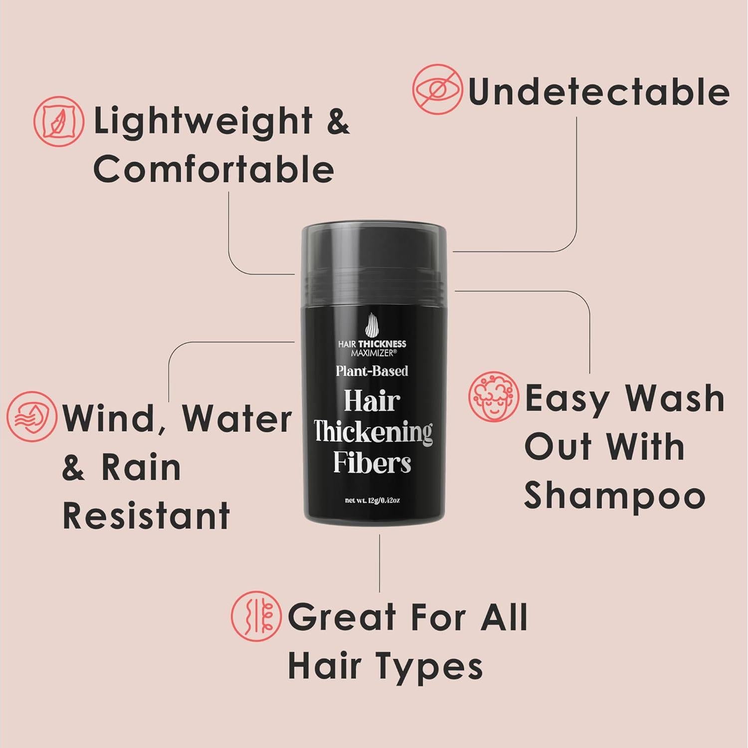 Fibras para Cabello Ralo Fibras Maximizadoras Marrón Oscuro