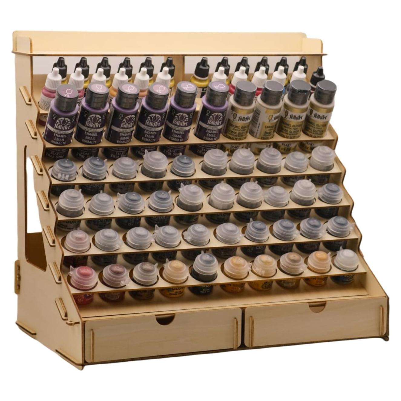 Organizador de Pintura SOKIPA Modular para 74 Botellas y Pinceles