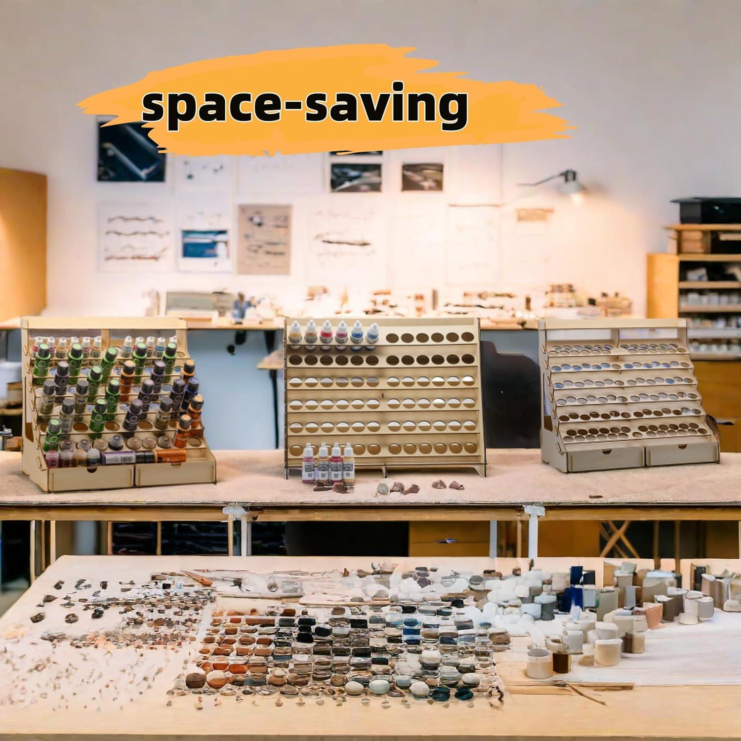 Organizador de Pintura SOKIPA Modular para 74 Botellas y Pinceles