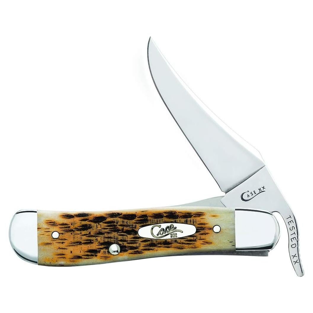 Cuchillo de bolsillo Case 260 Amber Bone Plegable 10.8 cm