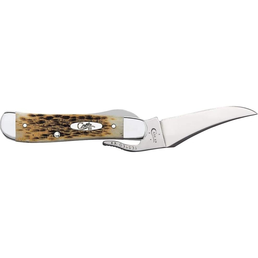 Cuchillo de bolsillo Case 260 Amber Bone Plegable 10.8 cm