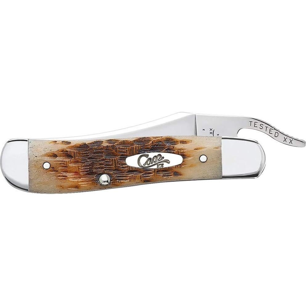 Cuchillo de bolsillo Case 260 Amber Bone Plegable 10.8 cm