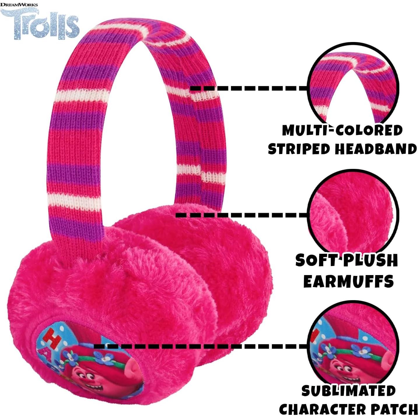 Conjunto de Gorro y Guantes Dreamworks Trolls Poppy Niñas 4-7