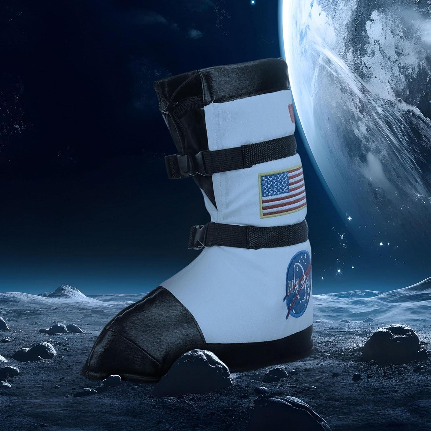 Botas de Astronauta Aeromax Pequeñas con Parches de NASA