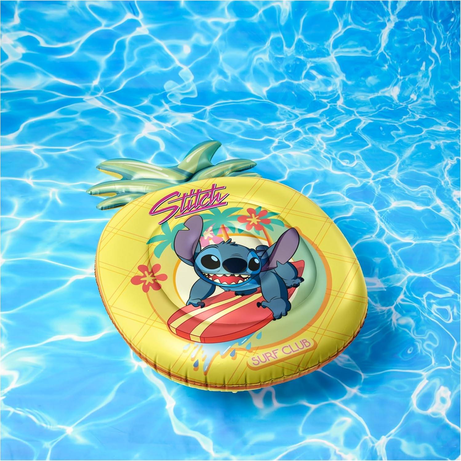Flotador de piscina oversized Swimways Stitch 123 cm para adolescentes