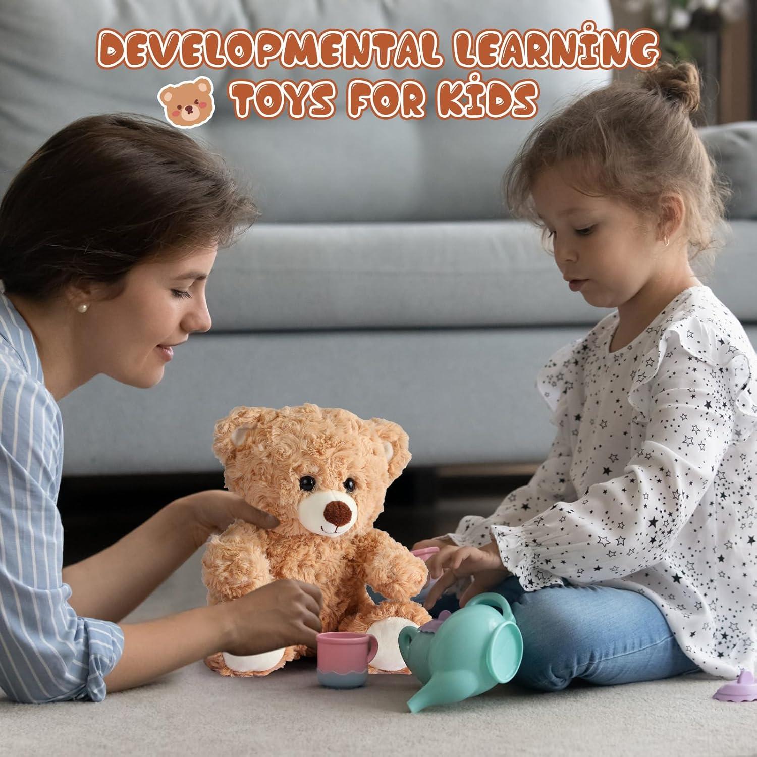 Osos de Peluche Liliful 20cm - 8 Piezas Marrón Claro