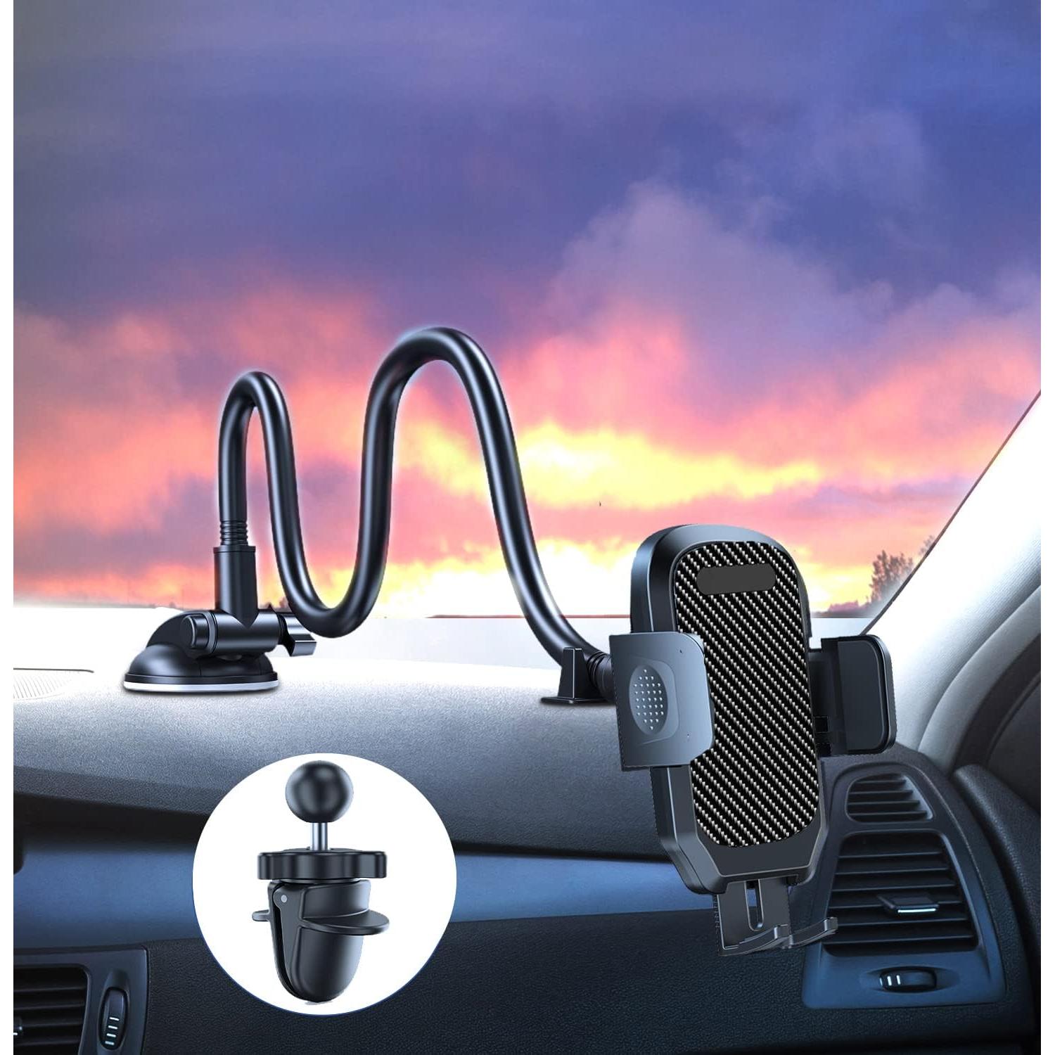 Soporte para Teléfono Móvil en el Coche Ywecan Brazo Flexible 33cm