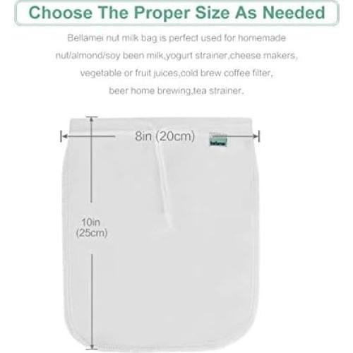 Bolsa de Leche de Nueces Bellamei Paquete de 2 - 20.32x25.4cm