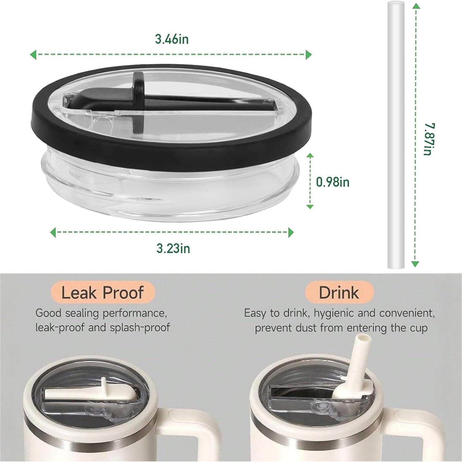 Paquete de 2 tapas de paja Tazanma para vaso 30 oz a prueba de fugas