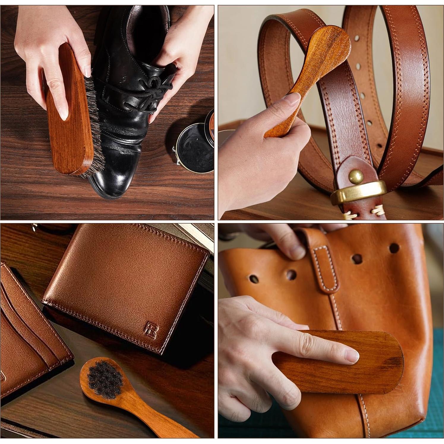 Kit de Cuidado para Zapatos Topus - 3 Piezas, Cera Negra y Marrón