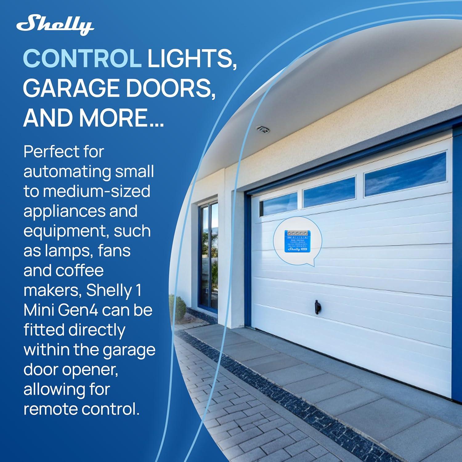 Interruptor Inteligente Shelly 1 Mini Gen4 | Wi-Fi, Zigbee, 8A