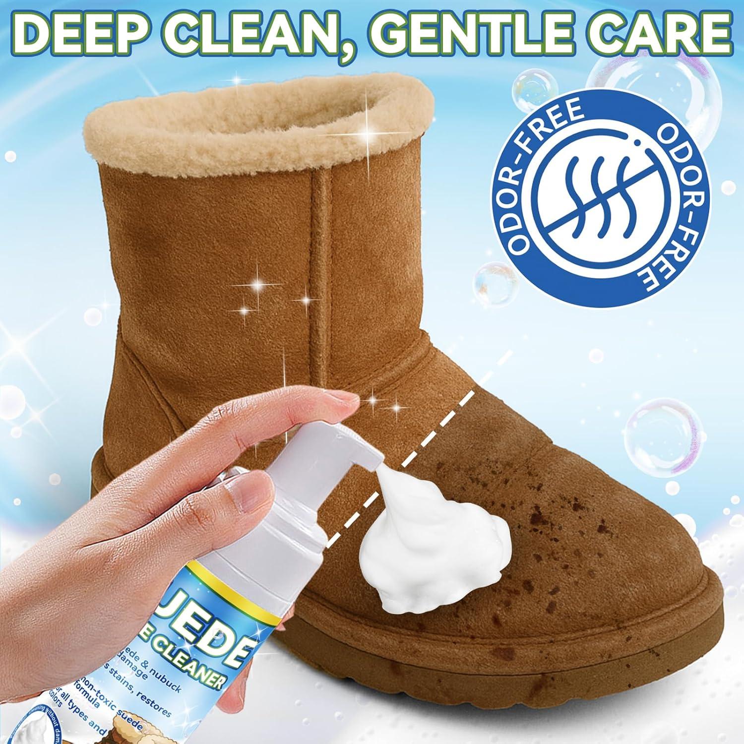 Kit Limpiador de Zapatos Suede AstraVox 200ml con Cepillo y Toalla