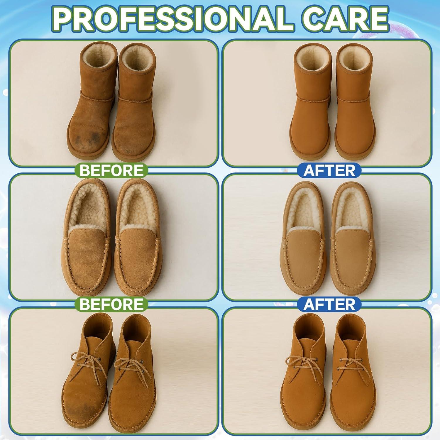 Kit Limpiador de Zapatos Suede AstraVox 200ml con Cepillo y Toalla