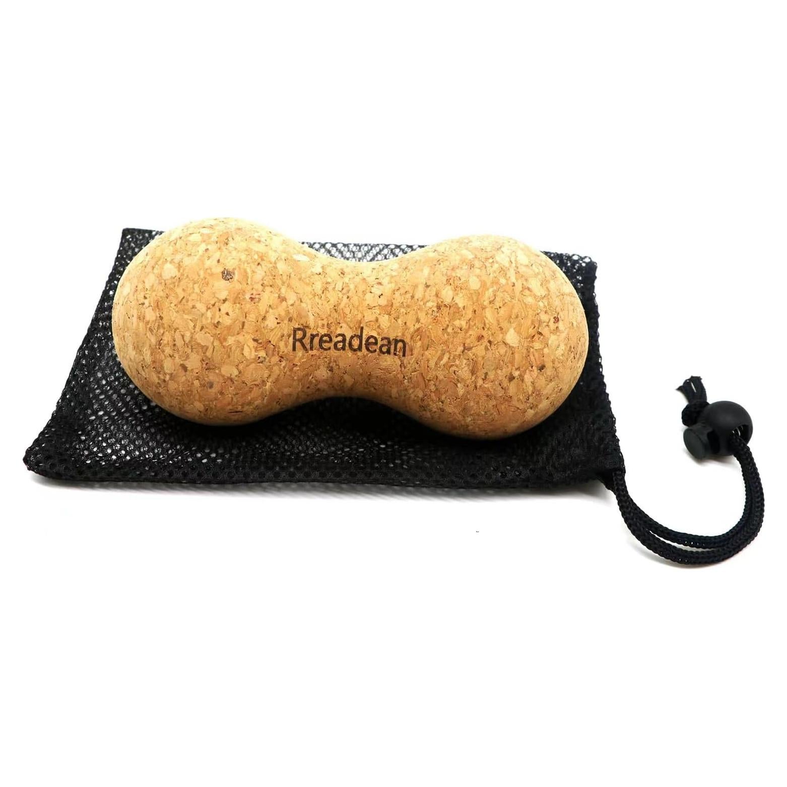 Bola de Masaje de Cacahuete de Corcho Rreadean 13.9cm Alivio Muscular