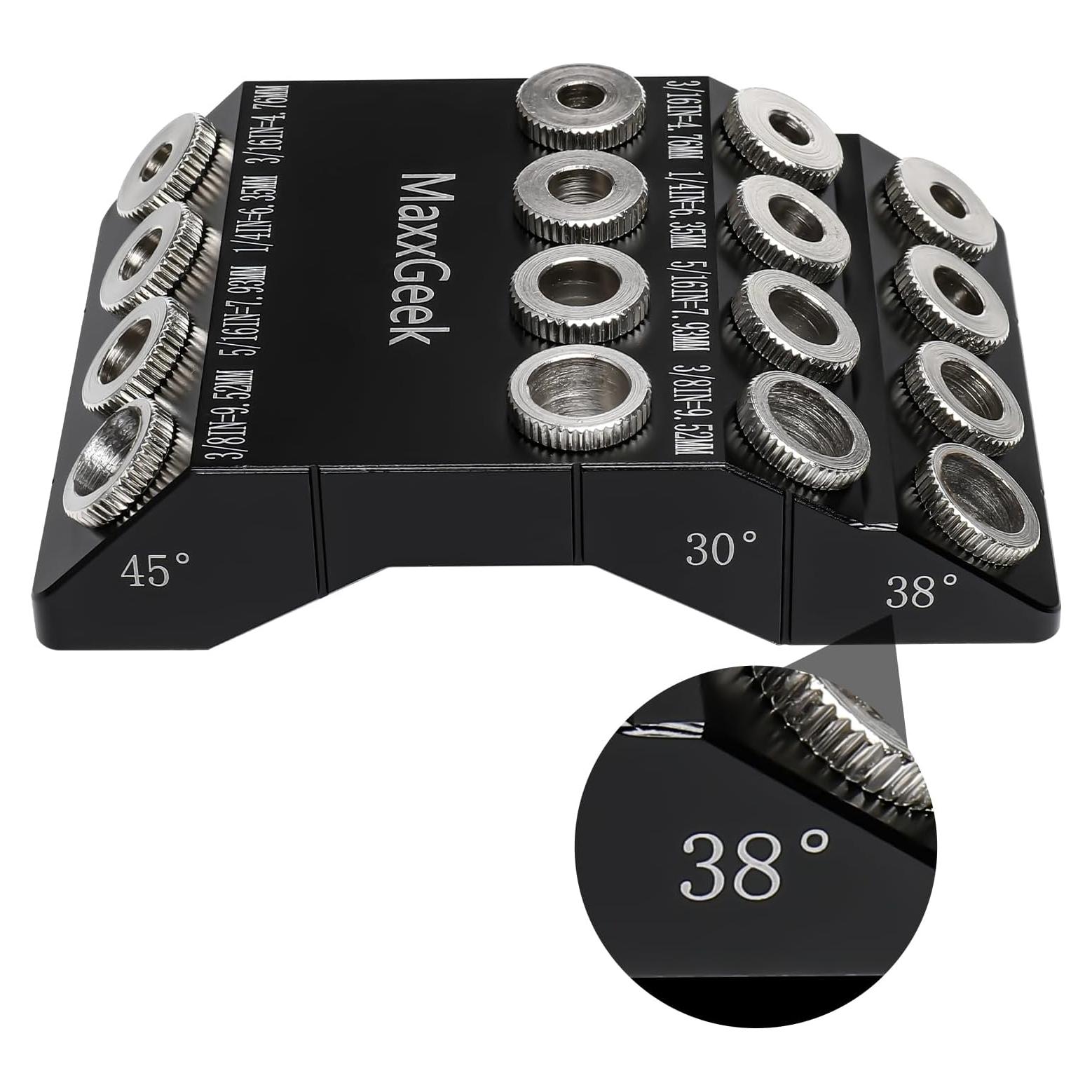 Guía de Taladro Portátil MaxxGeek para Agujeros en Ángulo