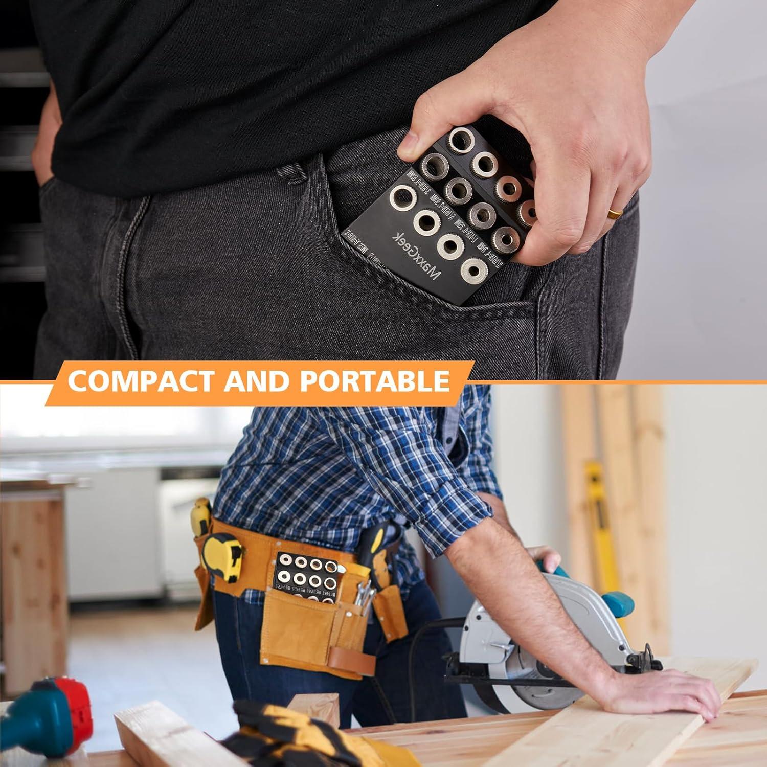 Guía de Taladro Portátil MaxxGeek para Agujeros en Ángulo