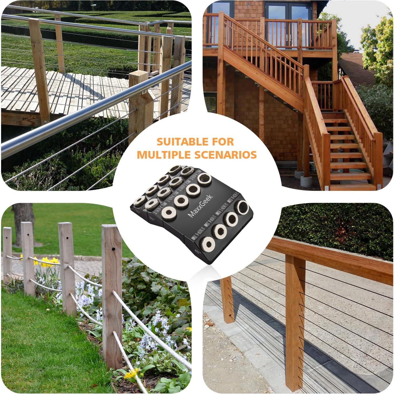 Guía de Taladro Portátil MaxxGeek para Agujeros en Ángulo