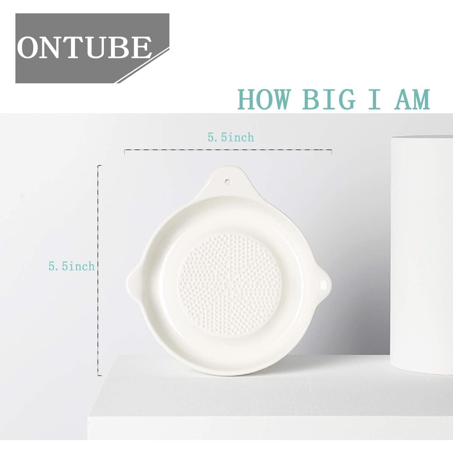 Rallador de Cerámica ONTUBE 14 cm Blanco Multifuncional