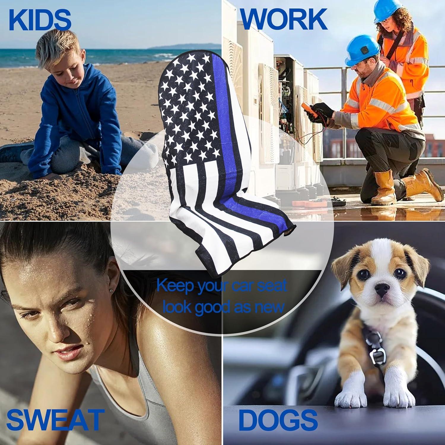 Funda de Asiento de Coche Hirritale Negra Impermeable 1PC