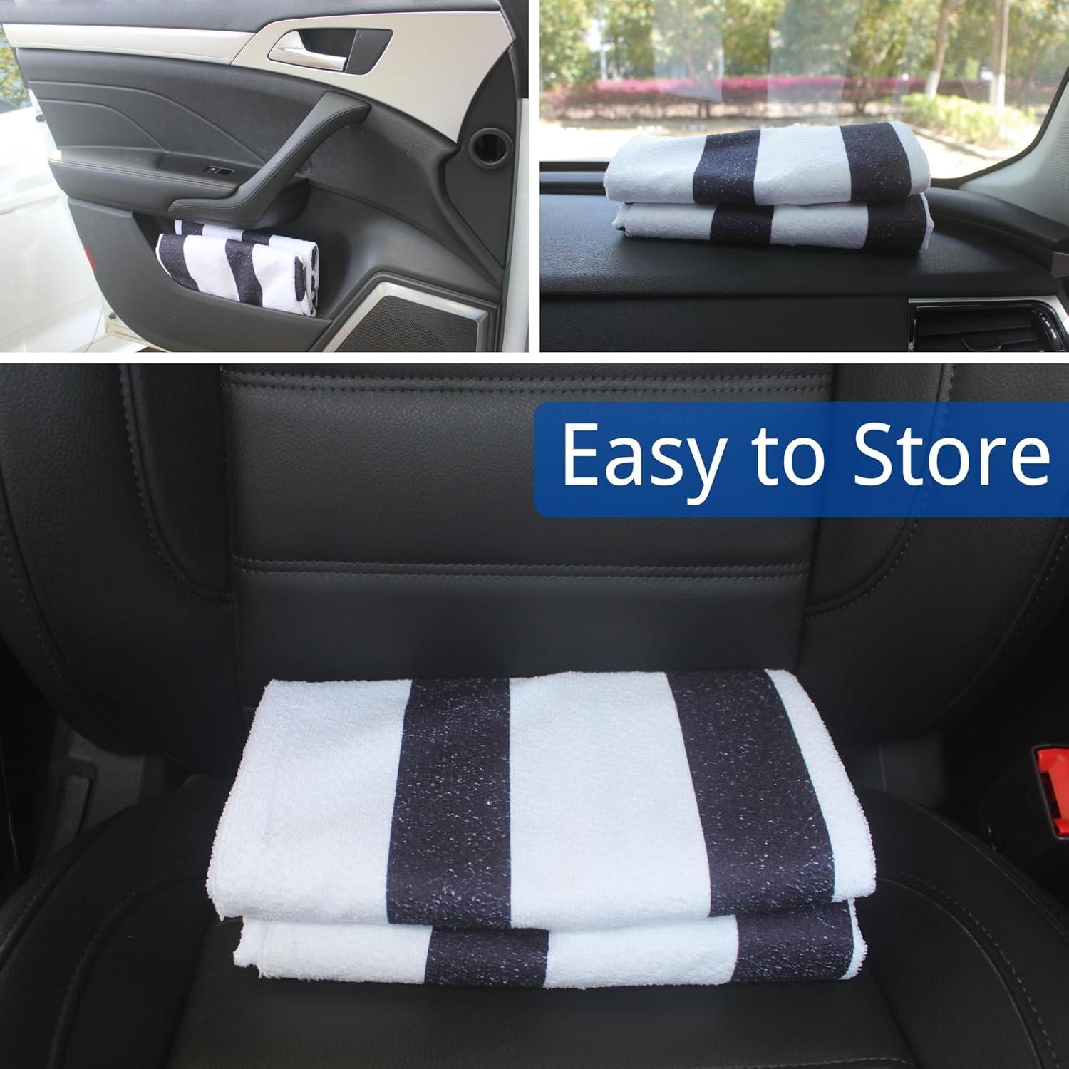 Funda de Asiento de Coche Hirritale Negra Impermeable 1PC