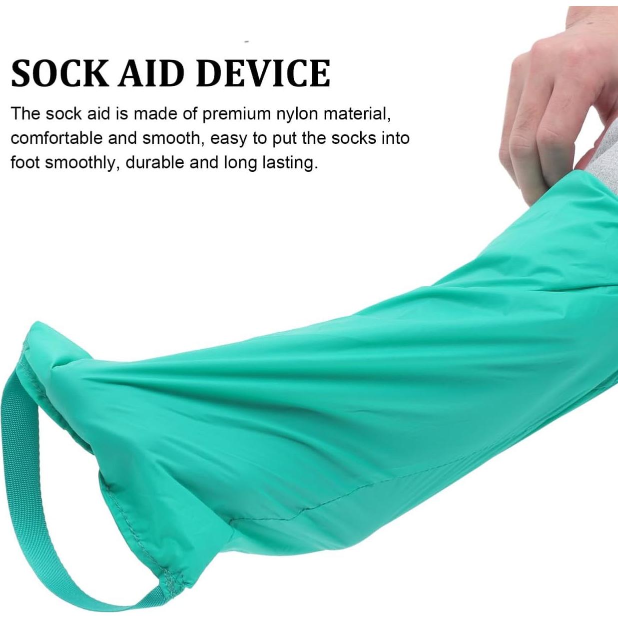 Ayudante de Calcetines OATIPHO Verde 42x18.5cm para Ancianos