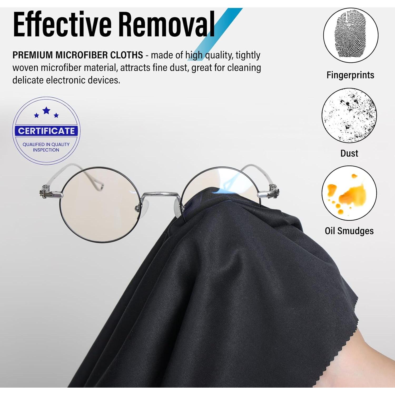 Paño de Microfibra Extra Grande 40x40cm Dhoptical - 2 Pcs