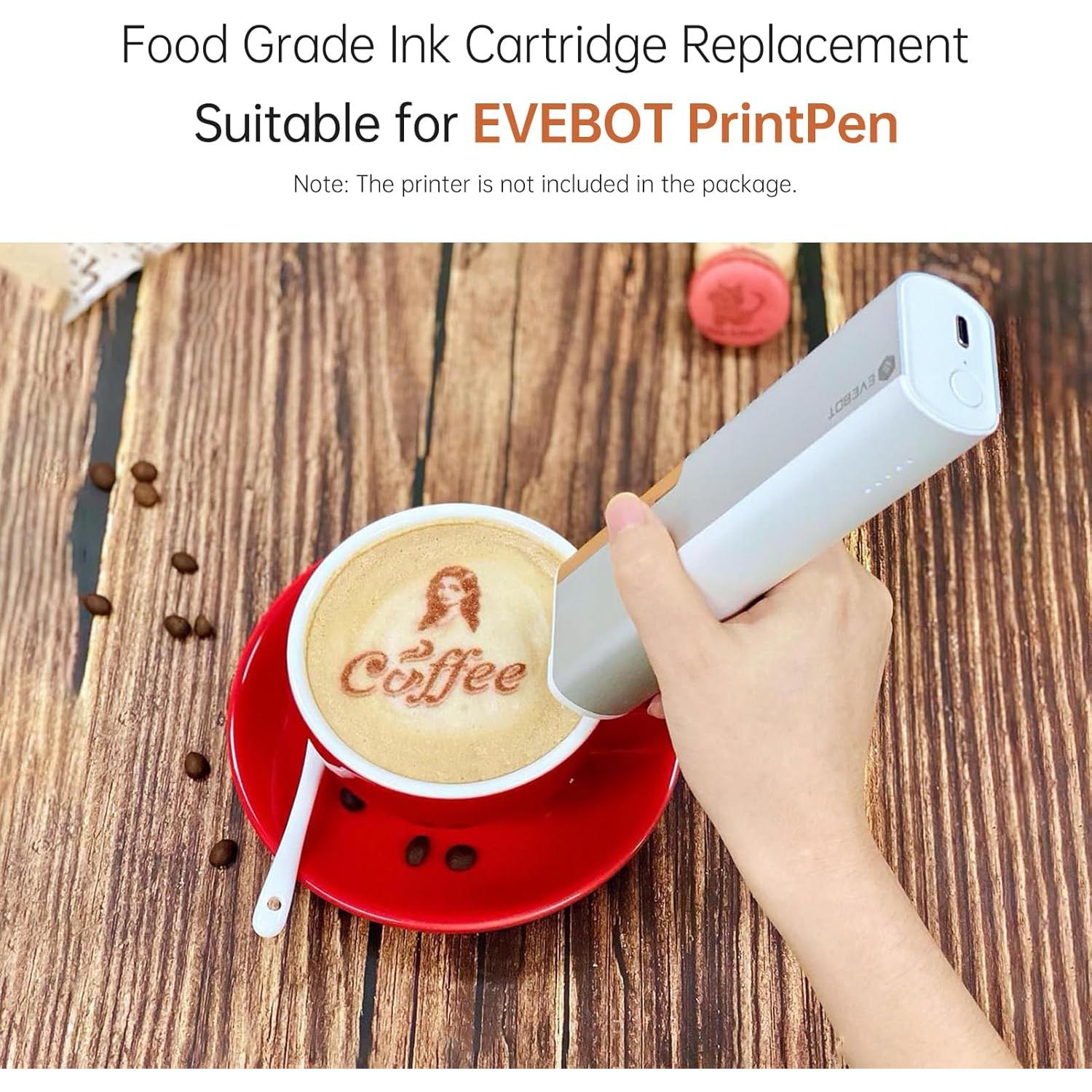 Cartucho de tinta alimentaria Irfora PrintPen 18ml - Negro